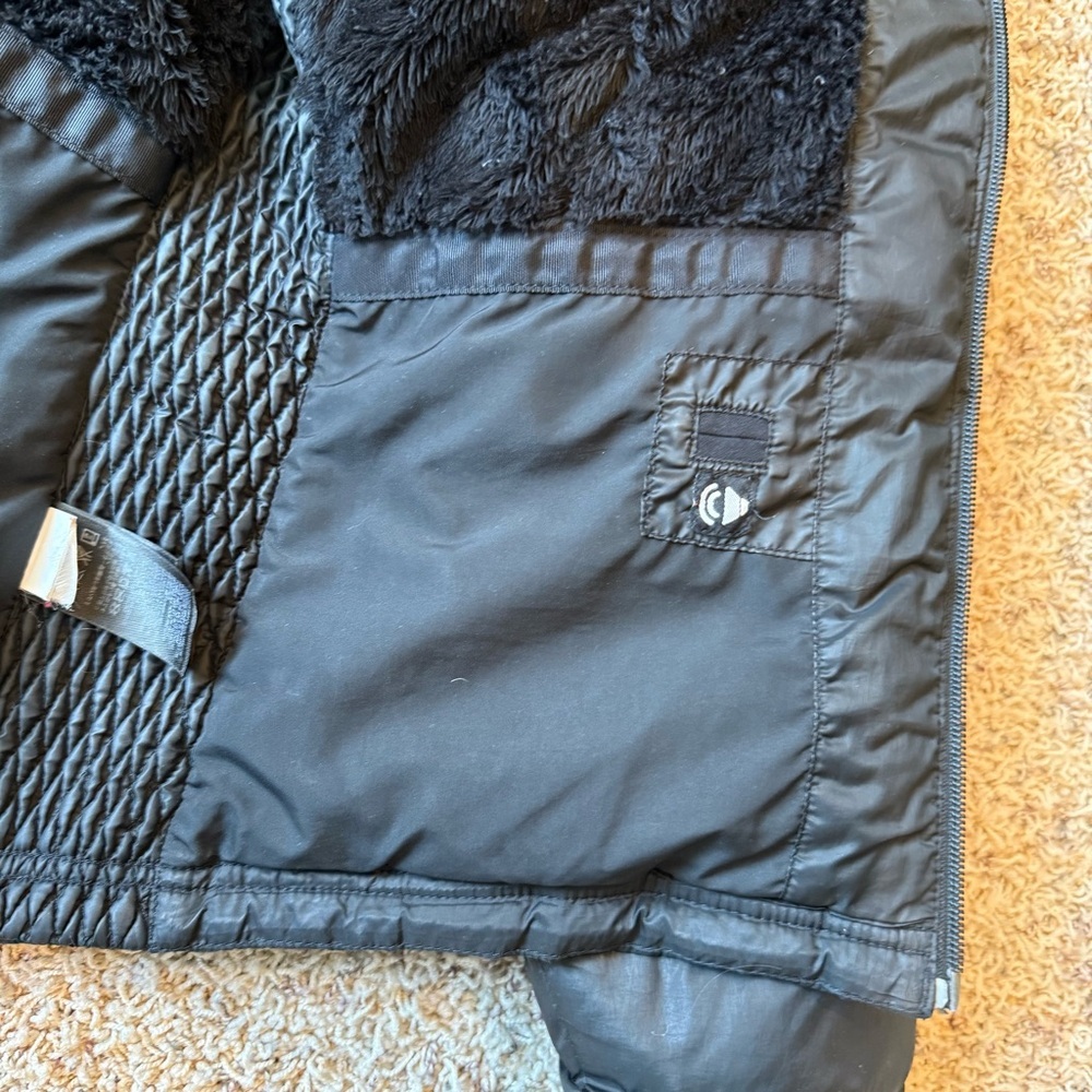 The North Face 550 Women Size L Black Sheen Puffer Goose Down Insulated Jacket - Picture 10 of 16